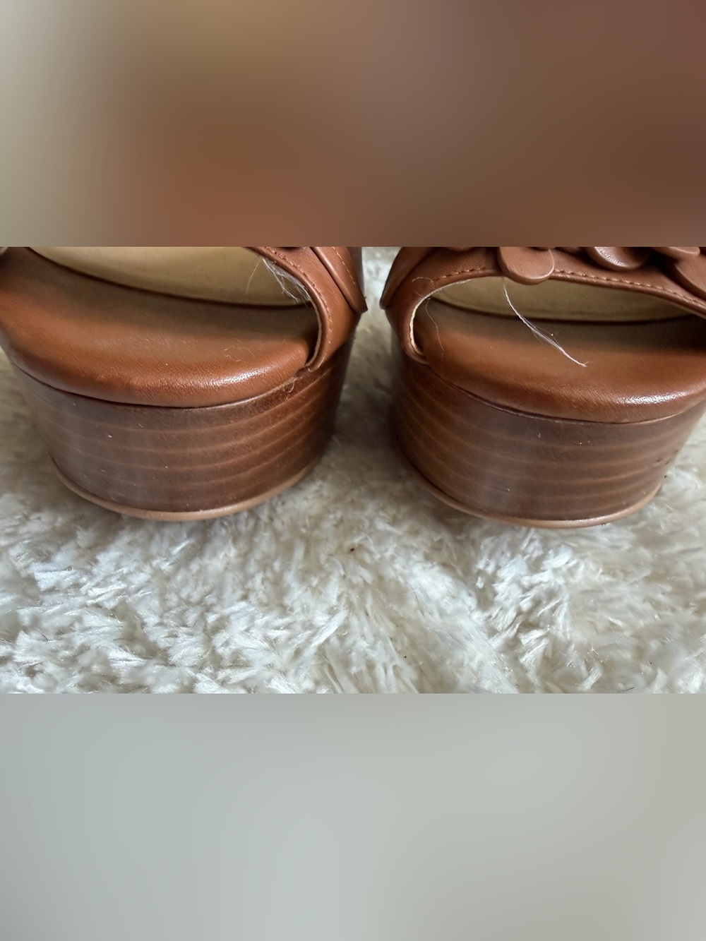 MICHAEL Michael Kors Brown Floral Platform Sandals with Ankle Strap - Picture 11 of 16